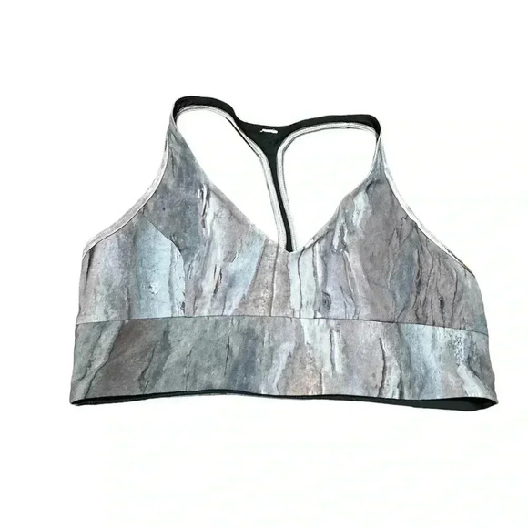 Lululemon Reversible Retreat Bra Mini Hazy Horizon Storm Mauve Bark Size 2 - Picture 3 of 6